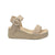 Tasha Espadrille Wedge in Sand - Shoeq