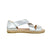 Beach Espadrille in Metallic Silver - Shoeq