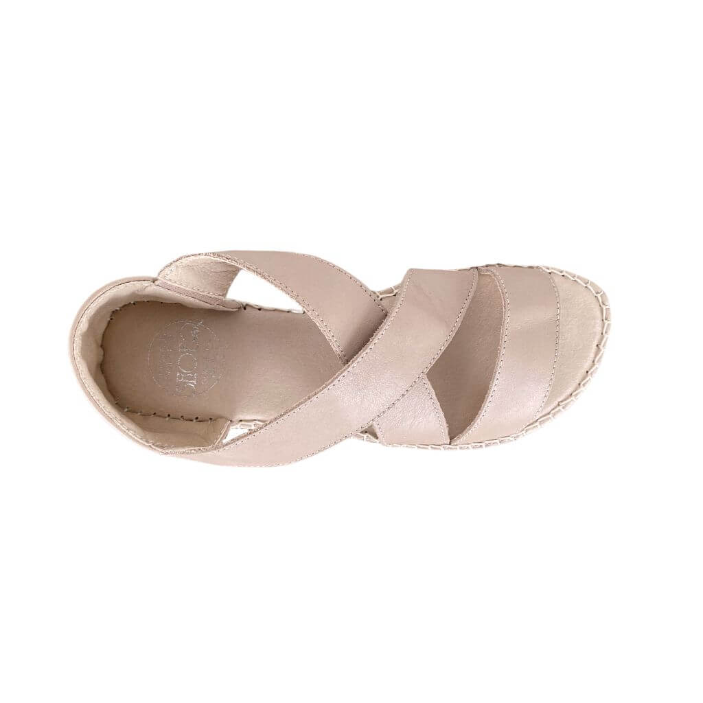 Beach Espadrille in Sand Leather - Shoeq