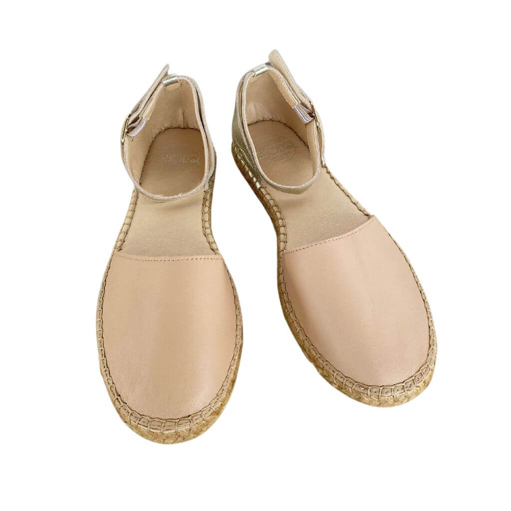 City Espadrille in Sandy Champagne - Shoeq