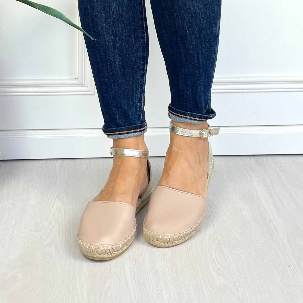 City Espadrille in Sandy Champagne - Shoeq