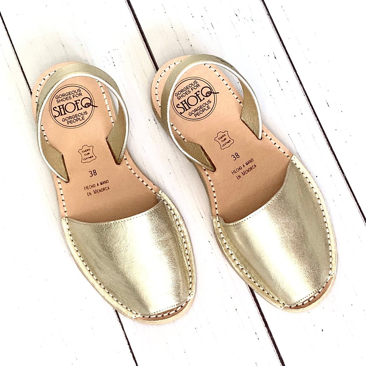 Classic Avarca in Champagne Metallic - Shoeq