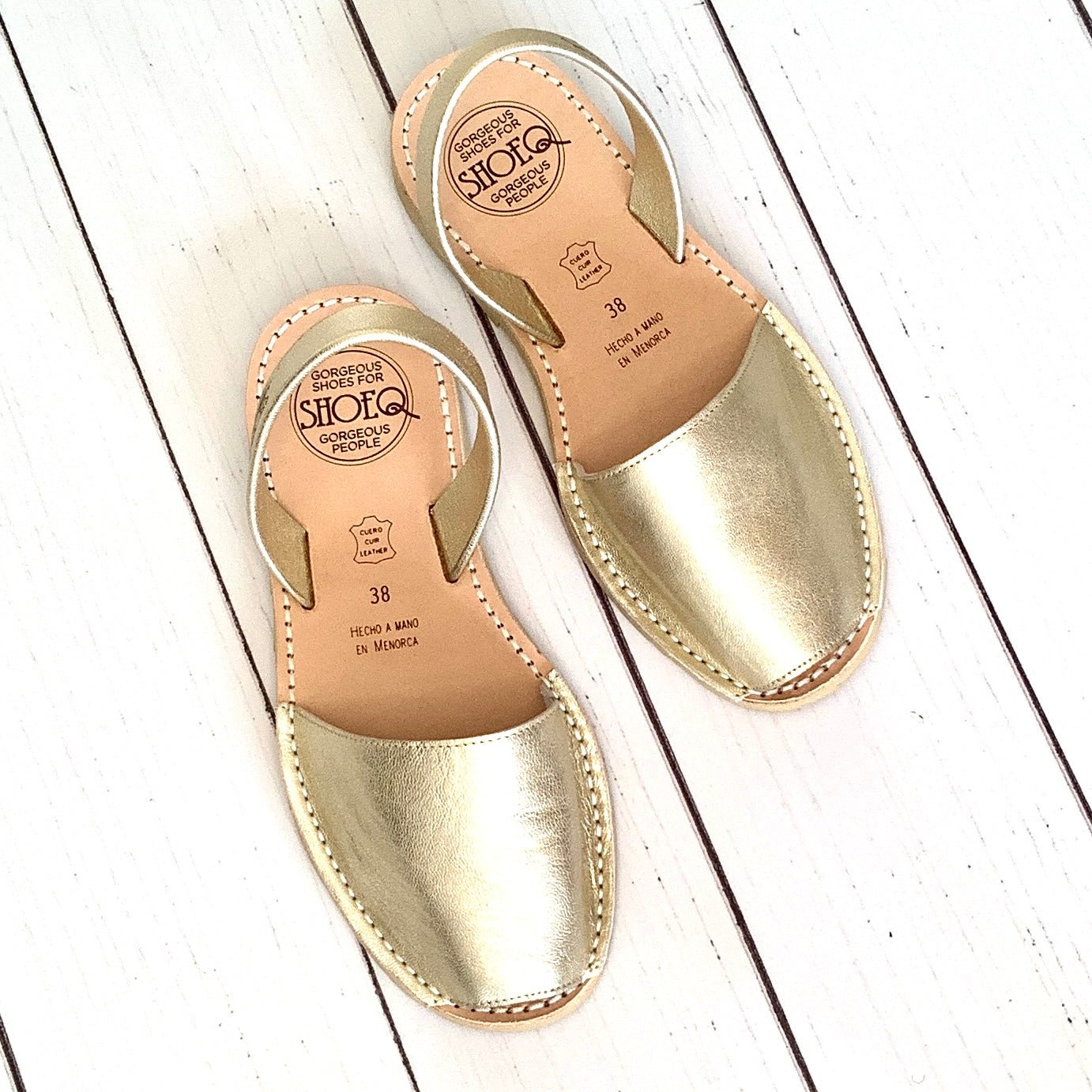 Classic Avarca in Champagne Metallic - Shoeq