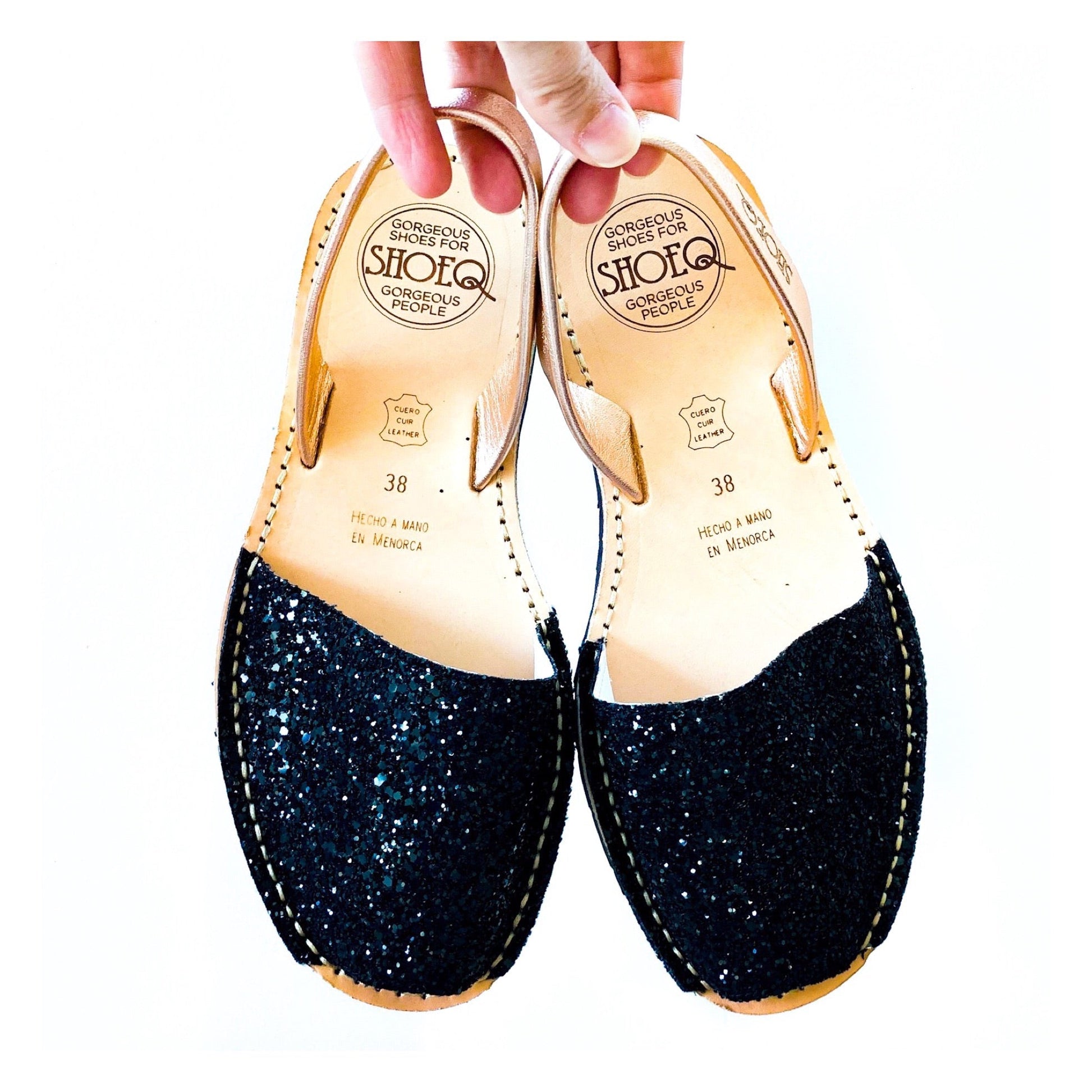 Classic Avarca in Midnight Rose Glitter - Shoeq