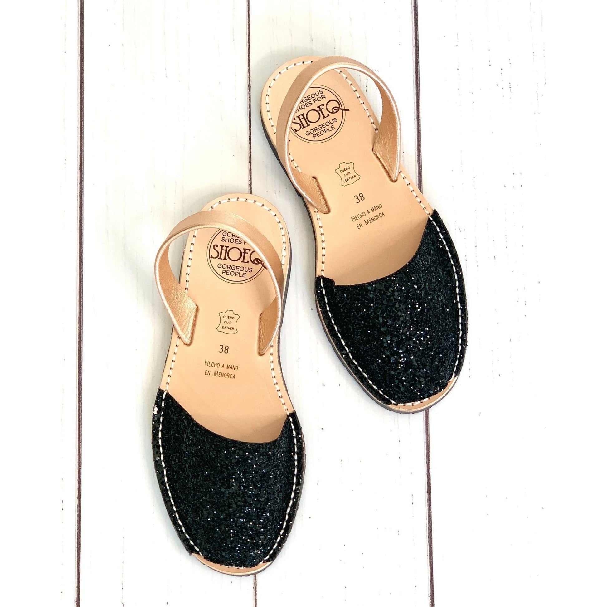 Classic Avarca in Midnight Rose Glitter - Shoeq