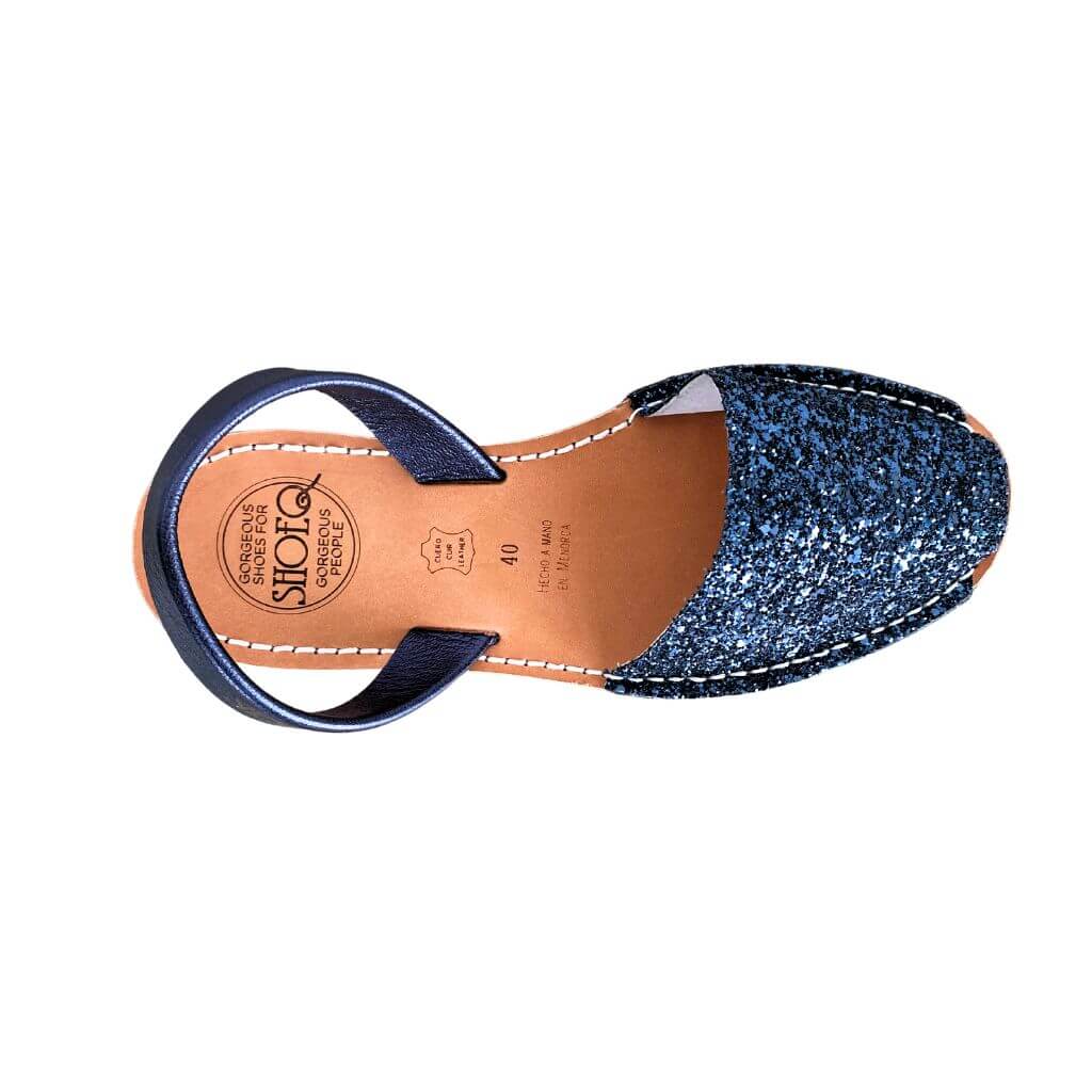 Classic Avarca in Navy Glitter - Shoeq