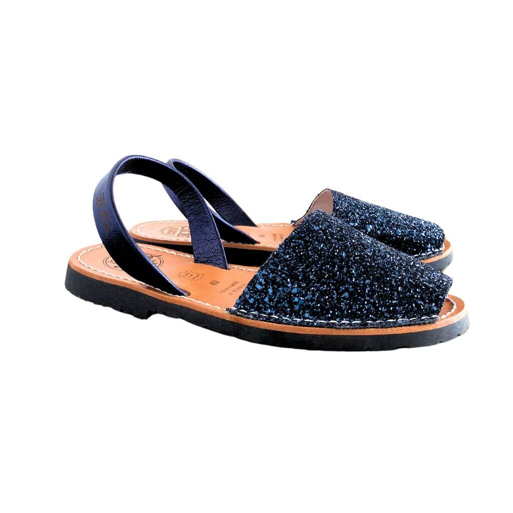 Classic Avarca in Navy Glitter - Shoeq