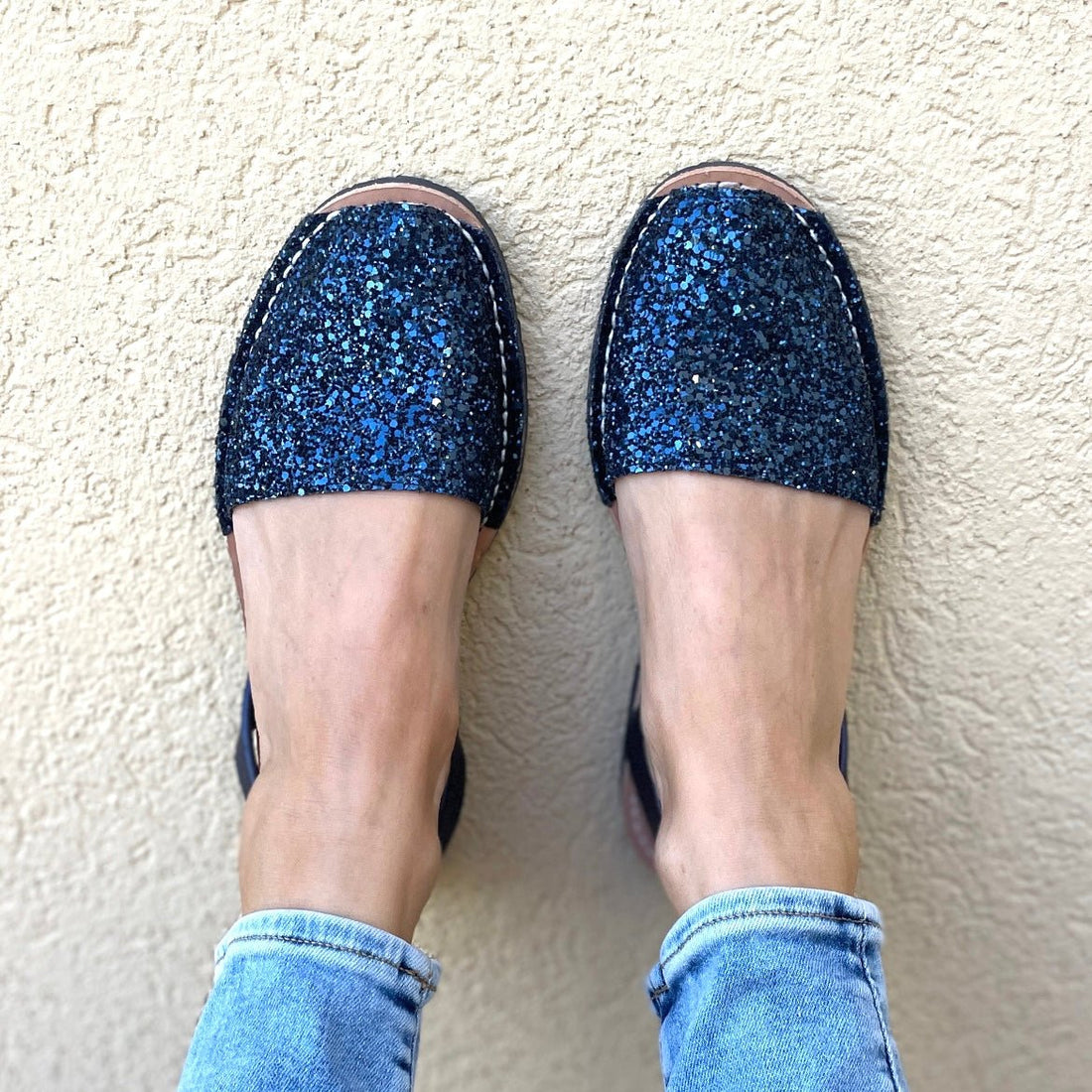 Classic Avarca in Navy Glitter - Shoeq