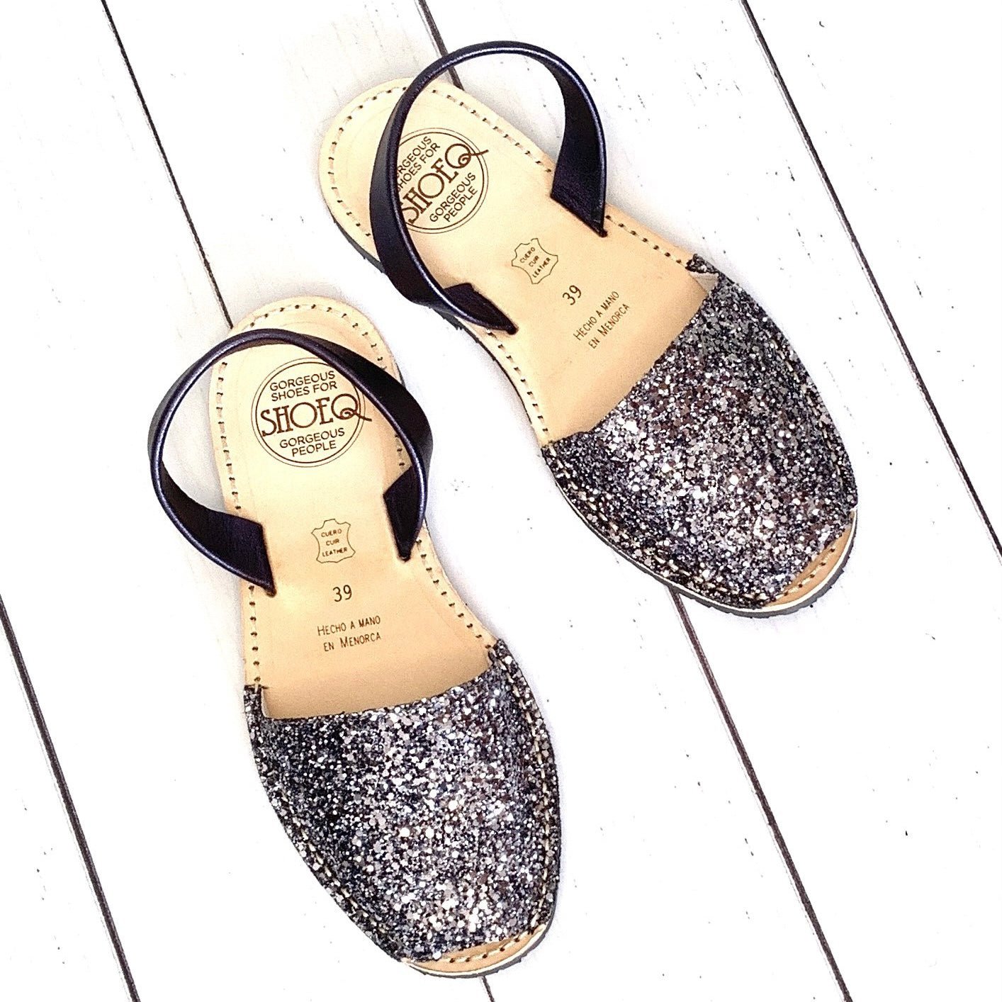 Classic Avarca in Pewter Glitter - Shoeq