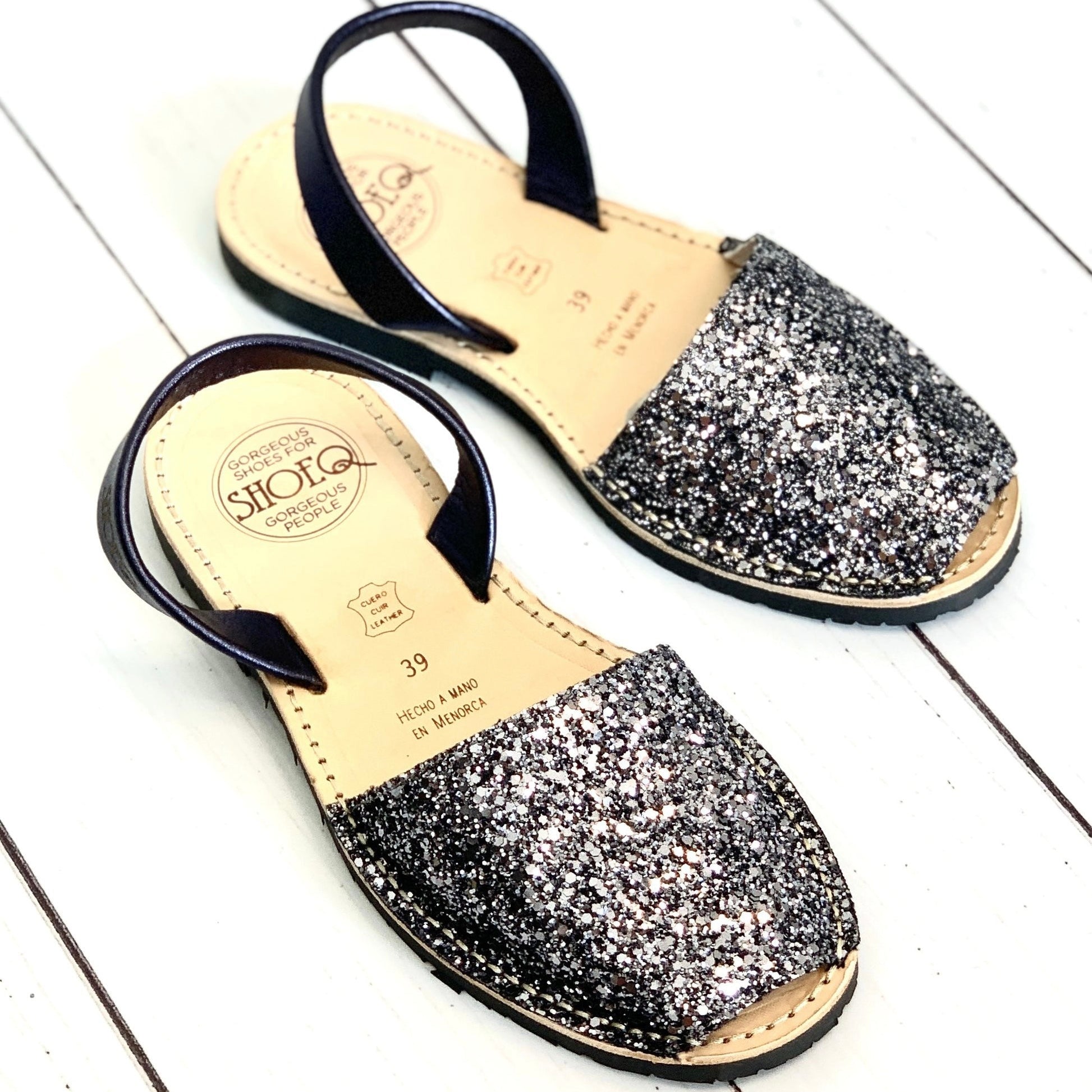 Classic Avarca in Pewter Glitter - Shoeq