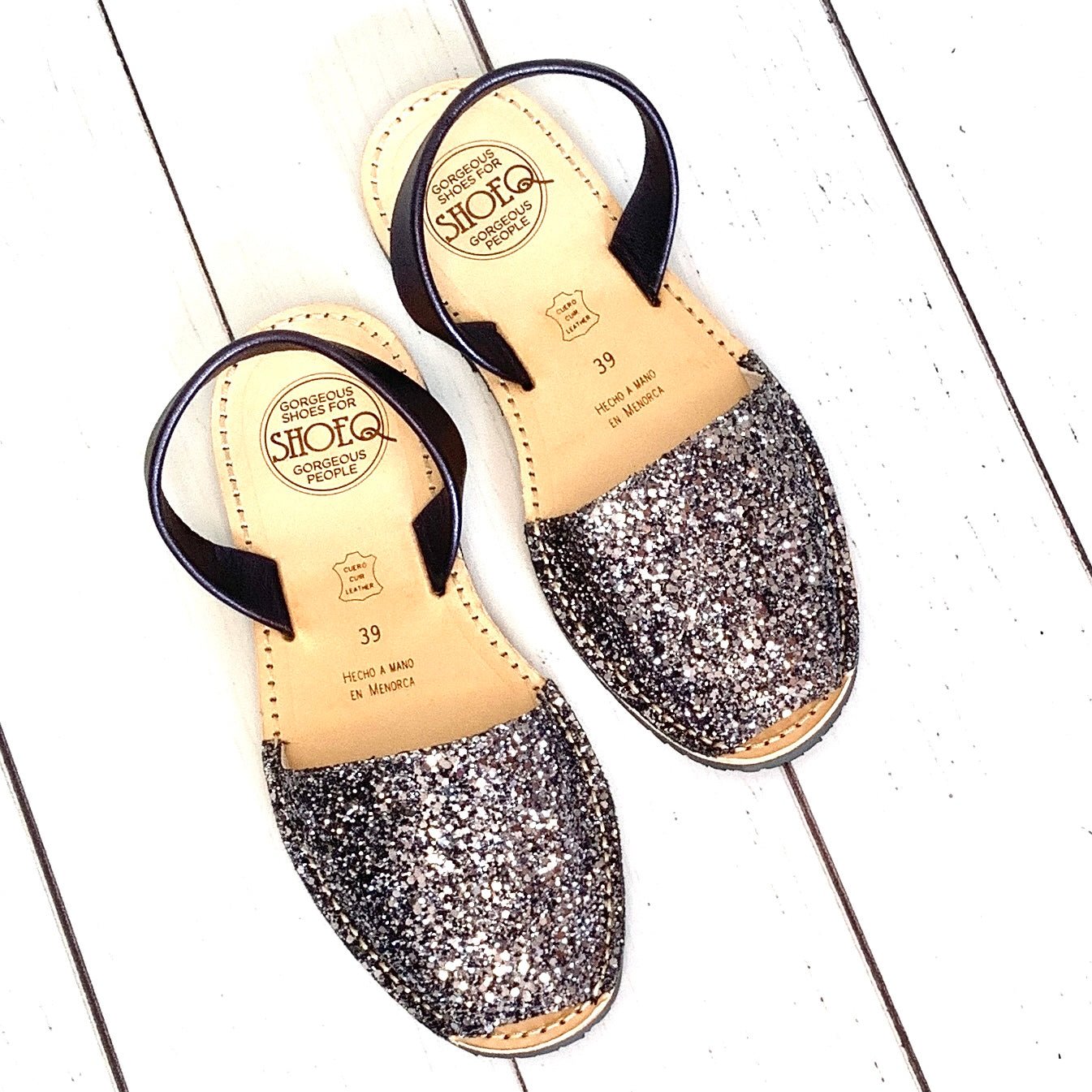 Classic Avarca in Pewter Glitter - Shoeq