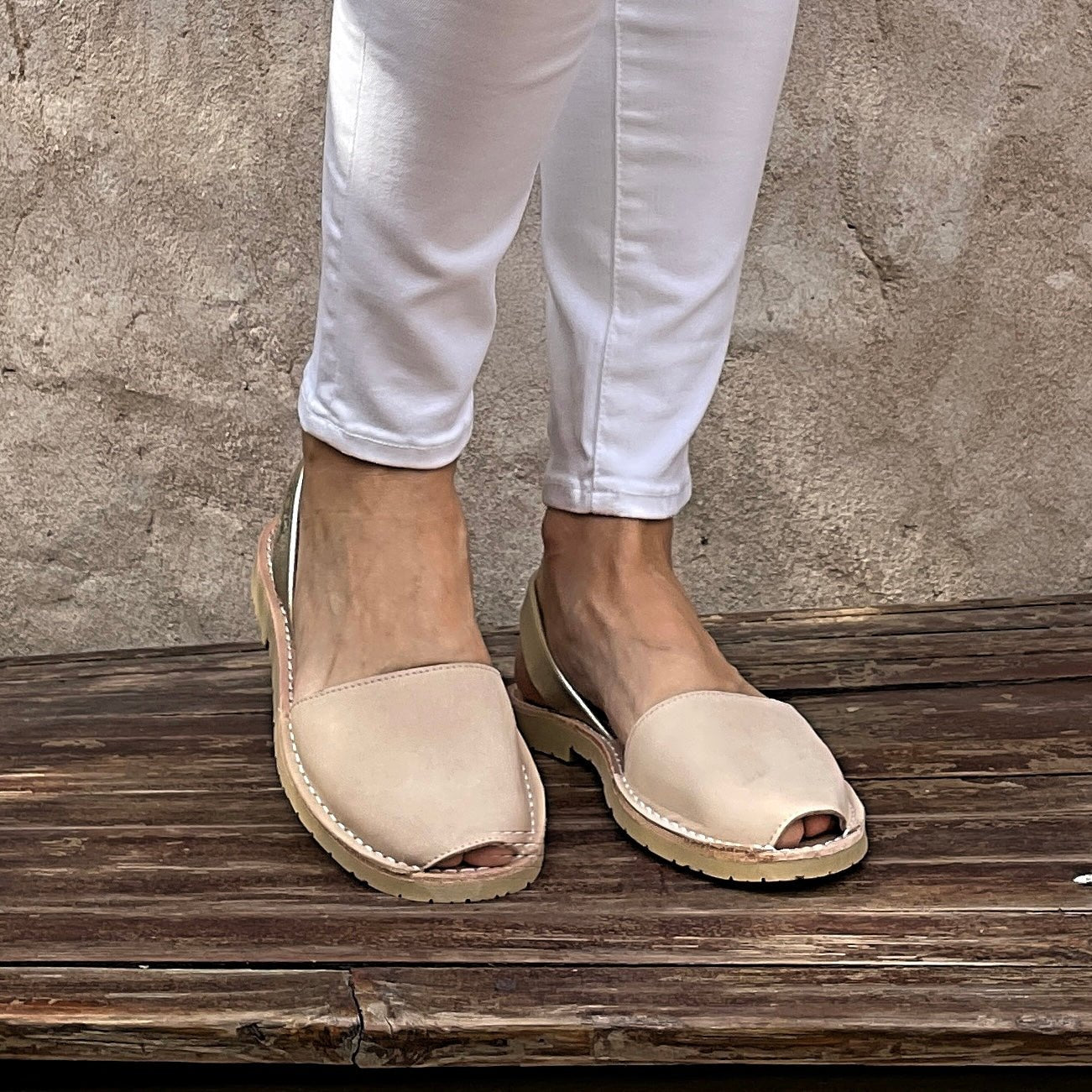 Classic Avarca in Sandy Champagne - Shoeq