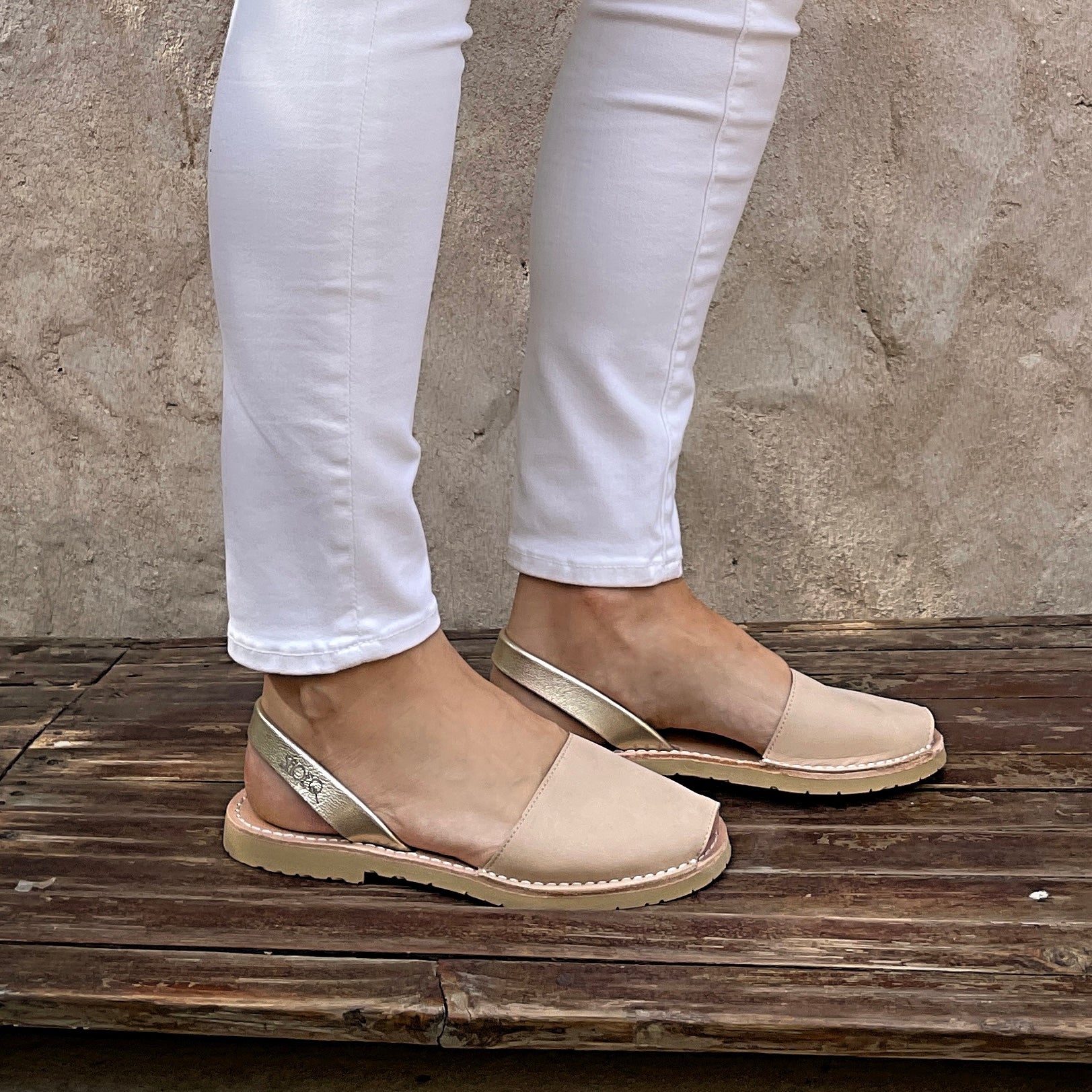 Classic Avarca in Sandy Champagne - Shoeq