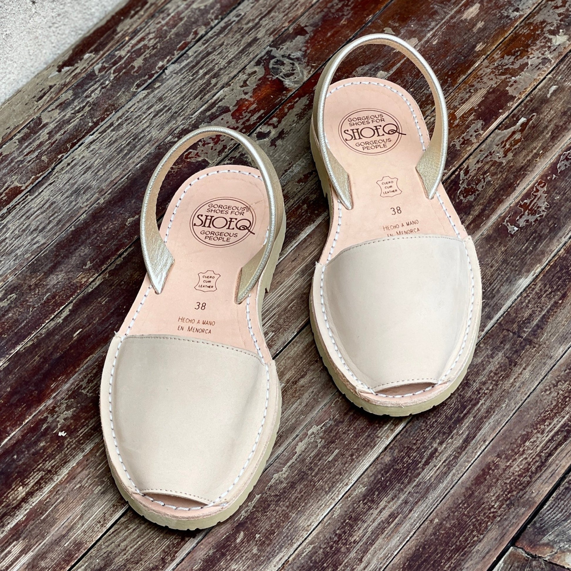 Classic Avarca in Sandy Champagne - Shoeq