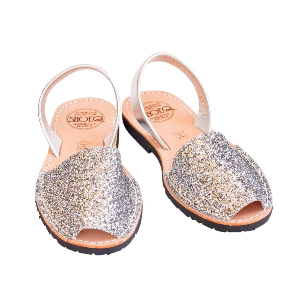 Classic Avarca in Silver Glitter - Shoeq