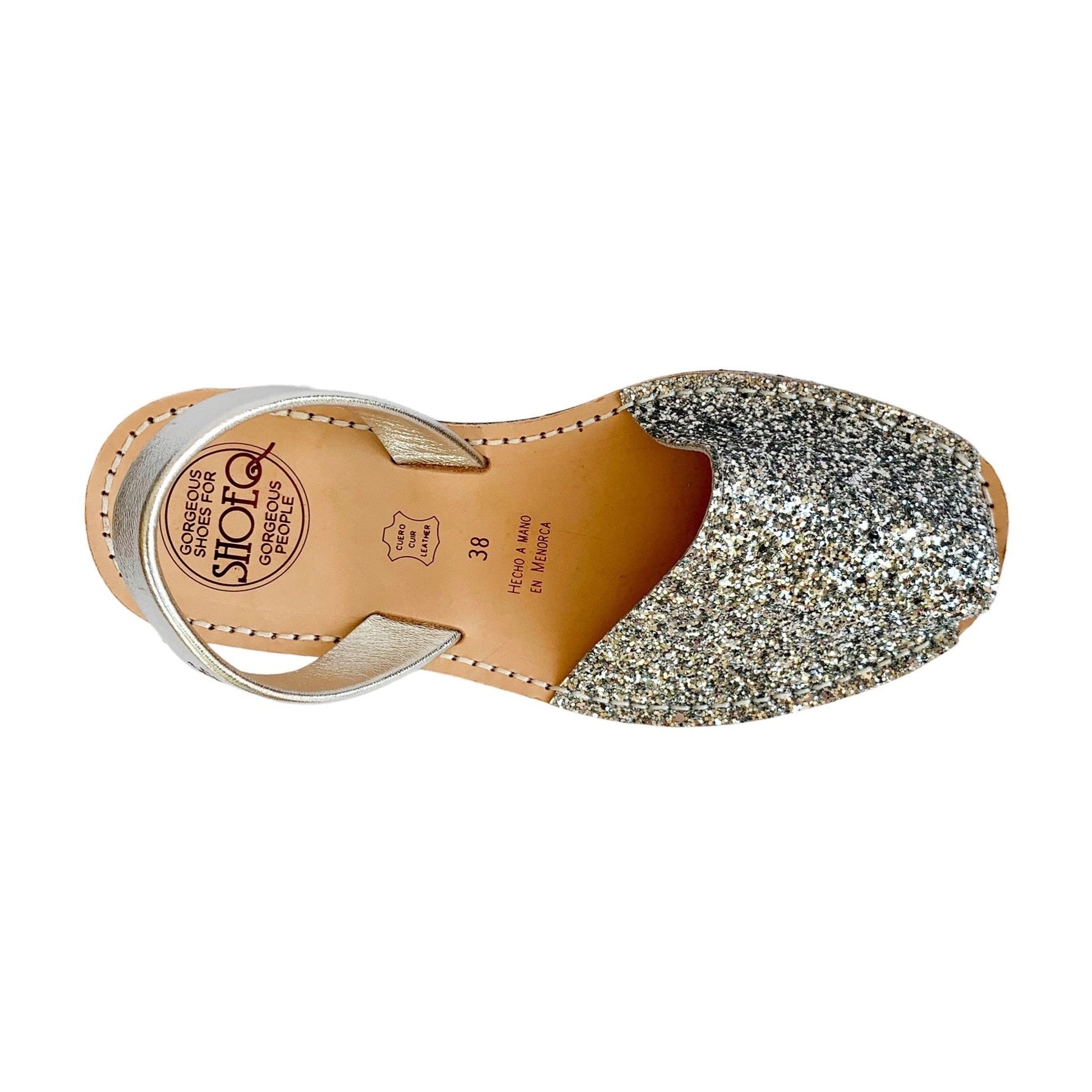 Classic Avarca in Silver Glitter - Shoeq