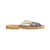 Crossover Slide in Champagne Leopard - Shoeq - Handcrafted Spanish Shoes for Women