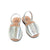 Girls Classic Avarca in Metallic Silver - Shoeq