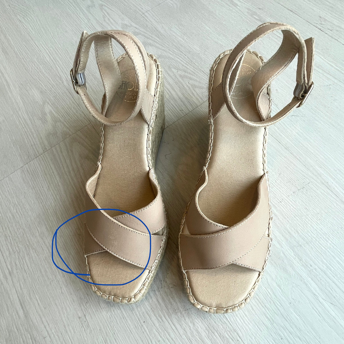 Lucia Espadrille Wedge in Sand - Outlet item - Size 40