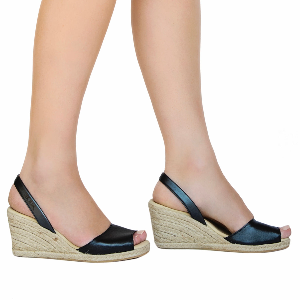 Artisan Women&#39;s Classic Espadrille in Charcoal, made with High-quality Materials &amp; Craftsmanship | Wedge Shoes | Shoeq