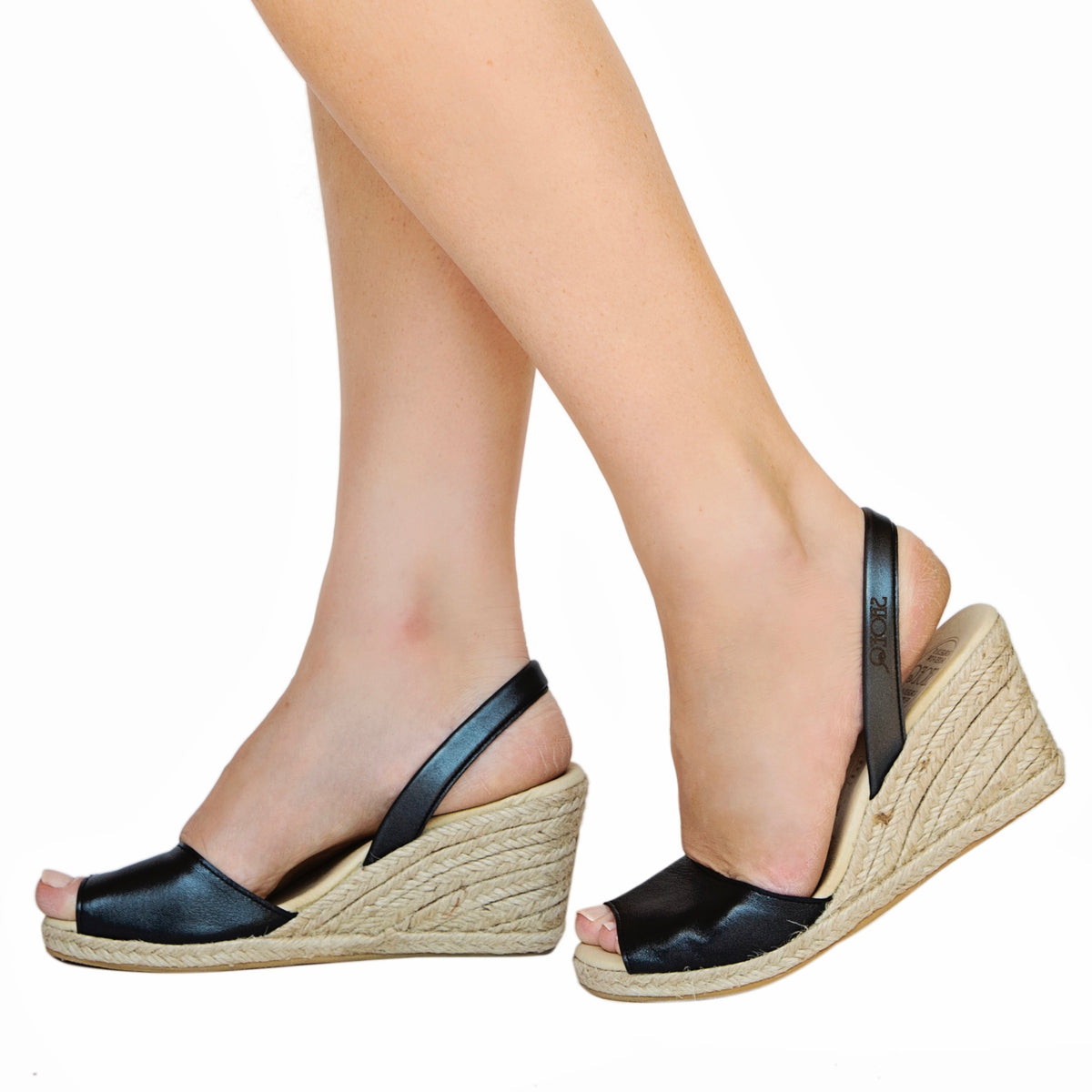 Unique Women&#39;s Classic Espadrille in Charcoal, Blending Timeless Design &amp; Modern Comfort | Wedge Shoes | Shoeq