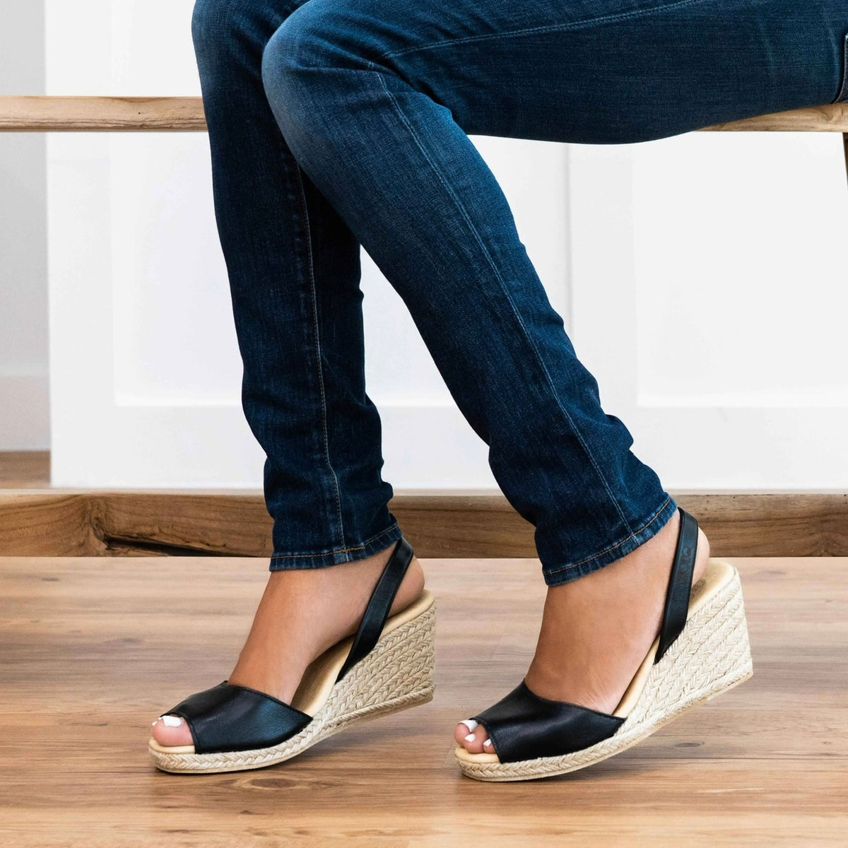 Women&#39;s Classic Espadrille in Charcoal : Comfort | Wedge Shoes | Shoeq