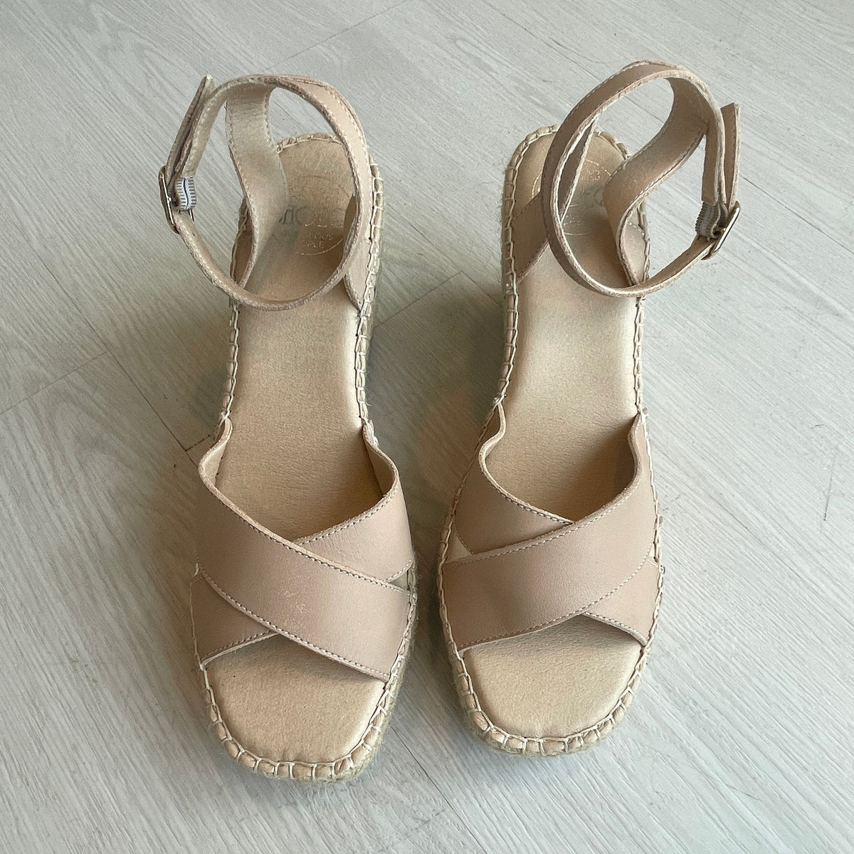 Lucia Espadrille Wedge in Sand - Outlet item - Size 40