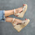 Lucia Espadrille Wedge in Champagne Glitter - Shoeq