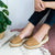 Micro Espadrille Wedge in Caramel - Shoeq