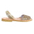 Peekaboo Avarca in Champagne Glitter - Shoeq