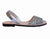 PONS BRAND Silver Glitter Peekaboo Avarca - Shoeq