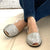 Pons Classic Avarca in Silver Glitter - Shoeq