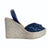 Roxy Espadrille Wedge in Navy Glitter - Shoeq