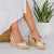 Roxy Espadrille Wedge in Sandstone - Shoeq