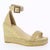 Sienna Espadrille Wedge in Sand - Shoeq