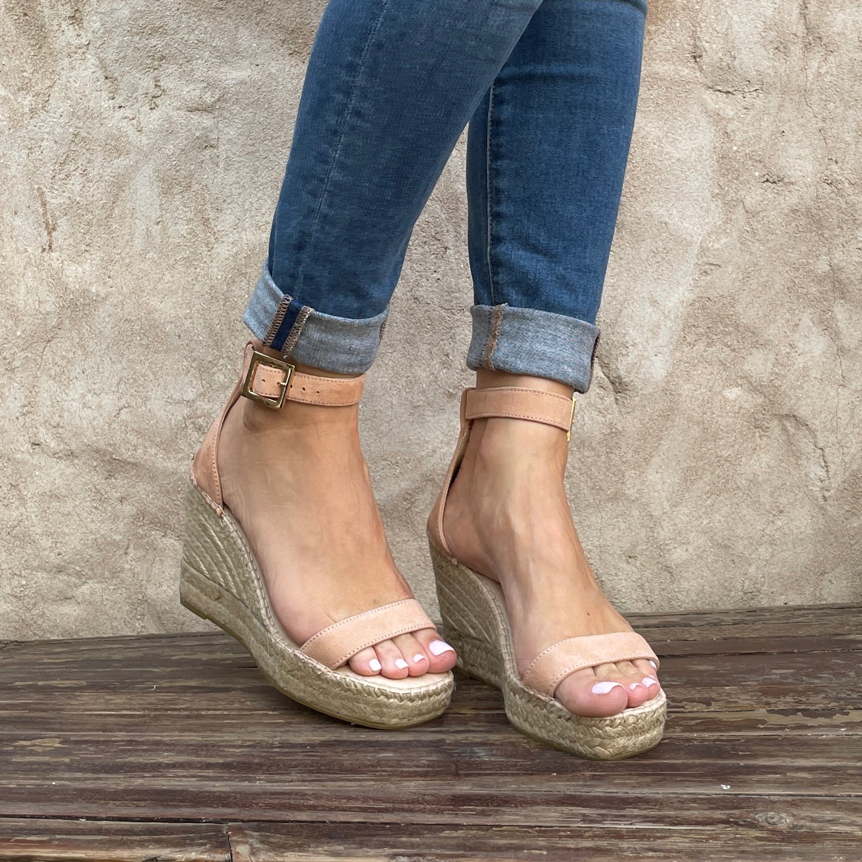 Sienna Espadrille Wedge in Sunkissed - Shoeq