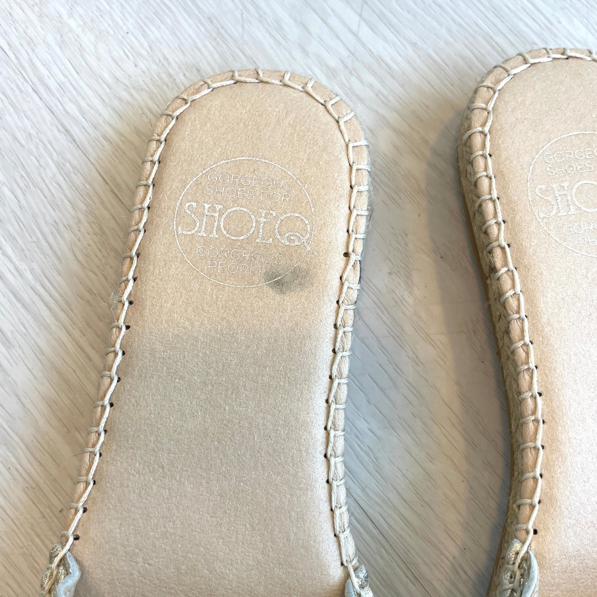 Summer Espadrille in Champagne Metallic - Outlet item - Shoeq