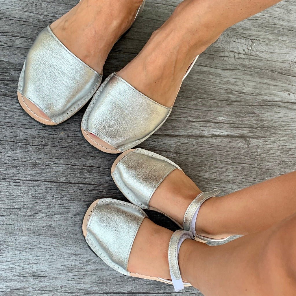 Toddler Avarca in Metallic Silver - Shoeq