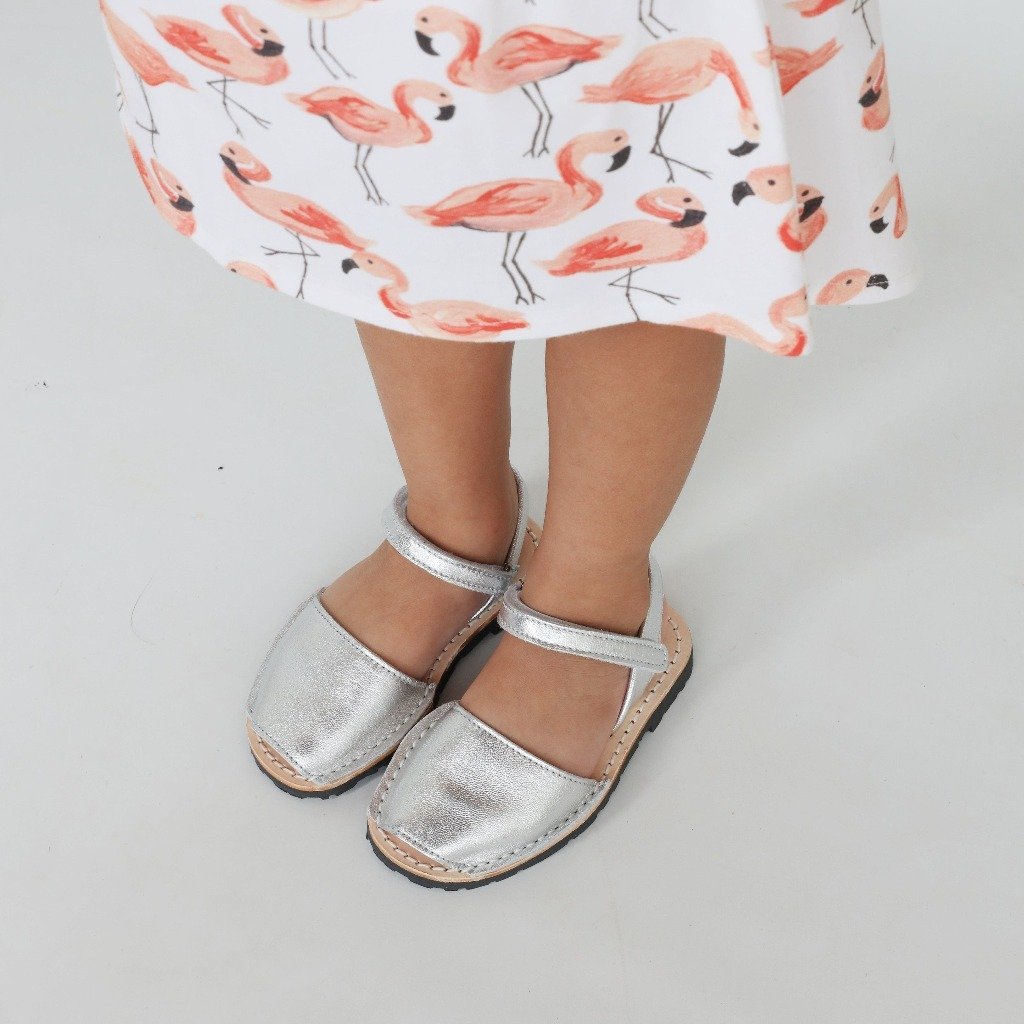 Toddler Avarca in Metallic Silver - Shoeq