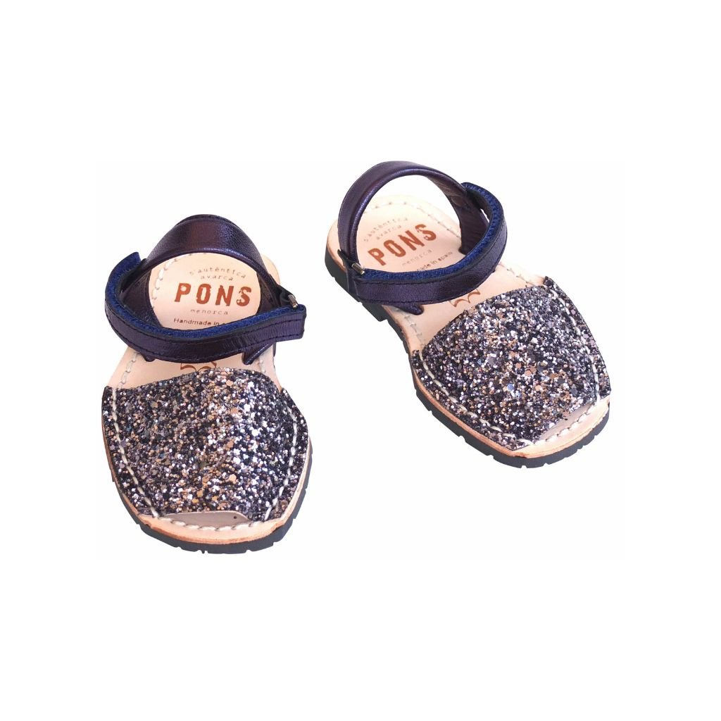 Toddler Avarca in Pewter Glitter - Shoeq