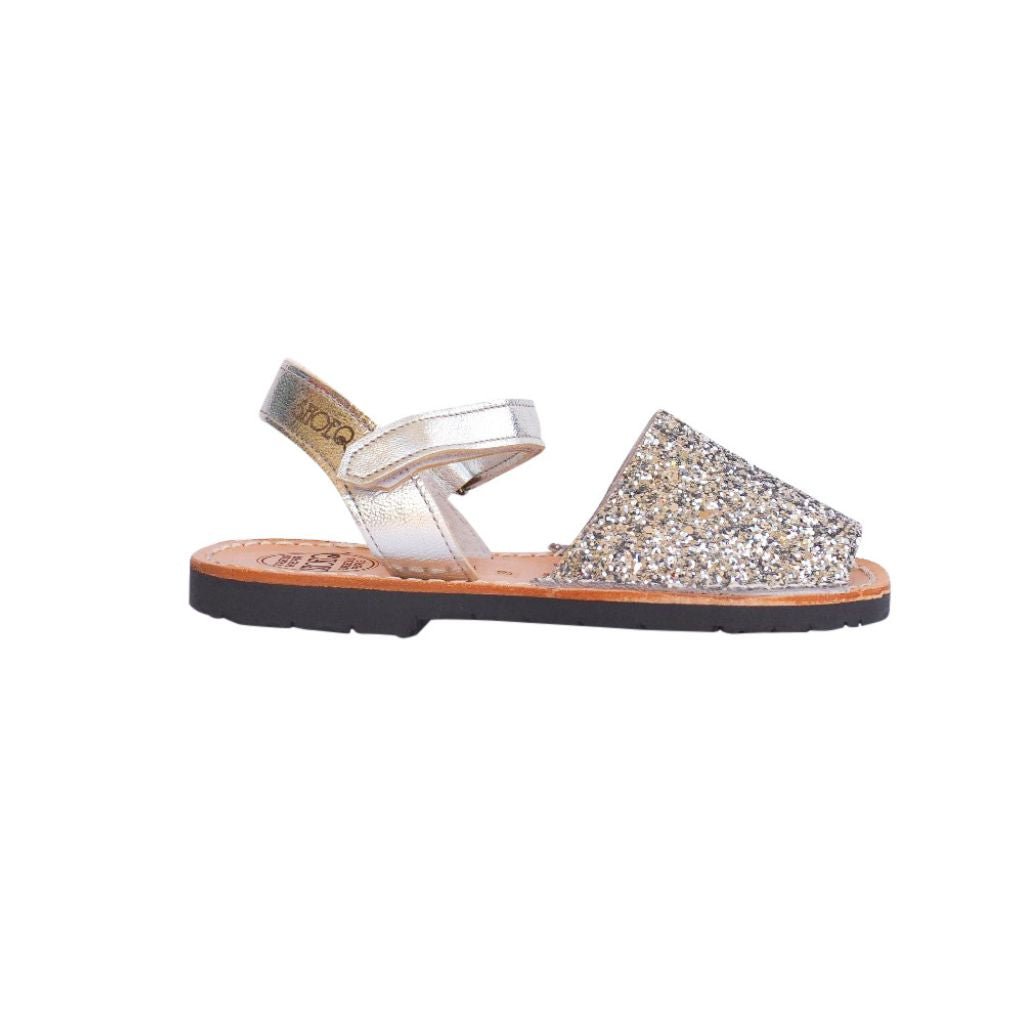 Toddler Avarca in Silver Glitter - Shoeq