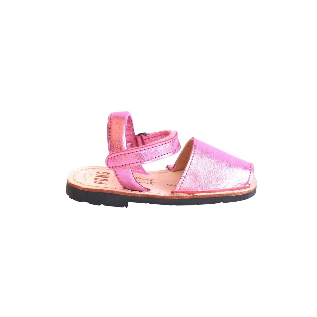 Toddler Metallic Pink Classic Avarcas - Shoeq