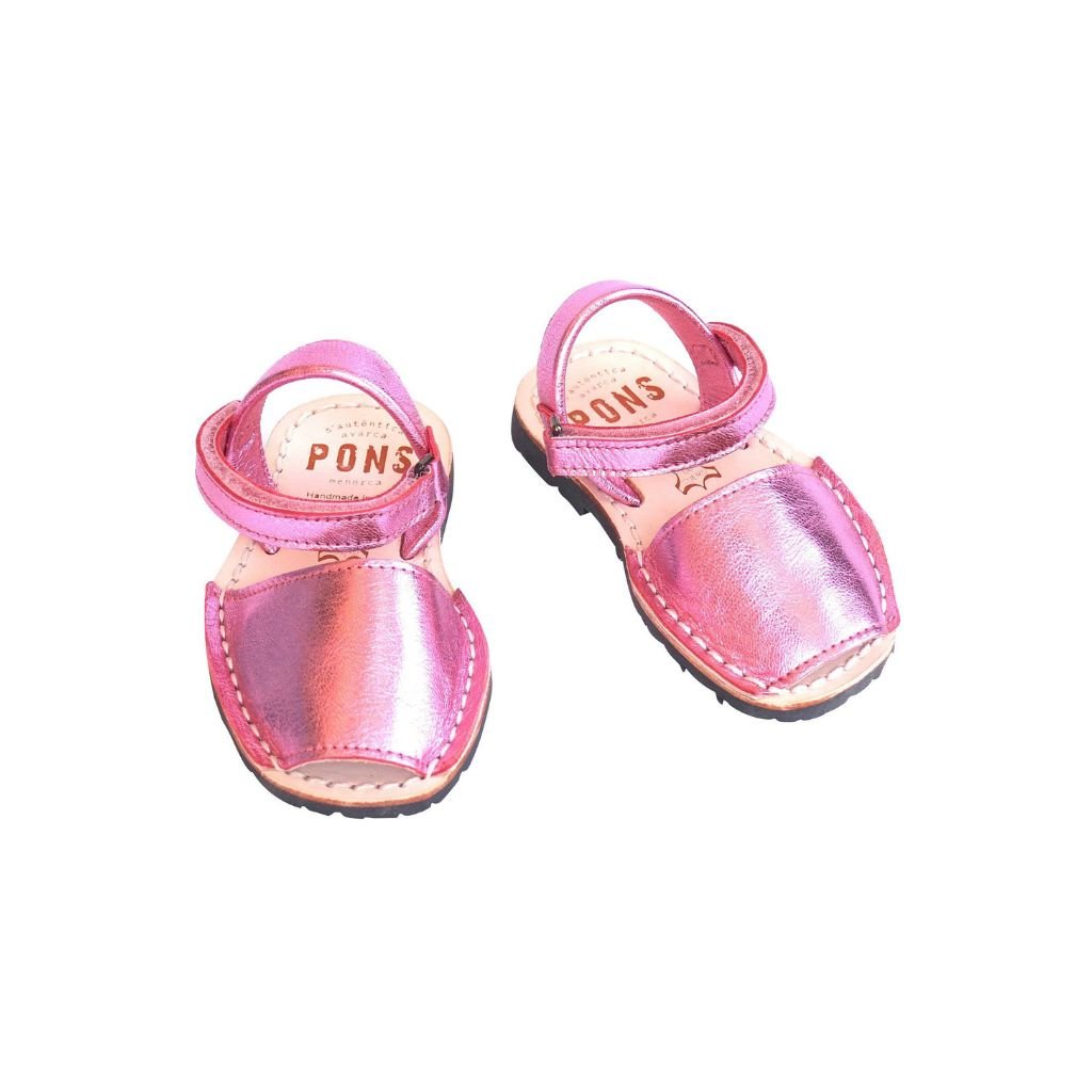 Toddler Metallic Pink Classic Avarcas - Shoeq