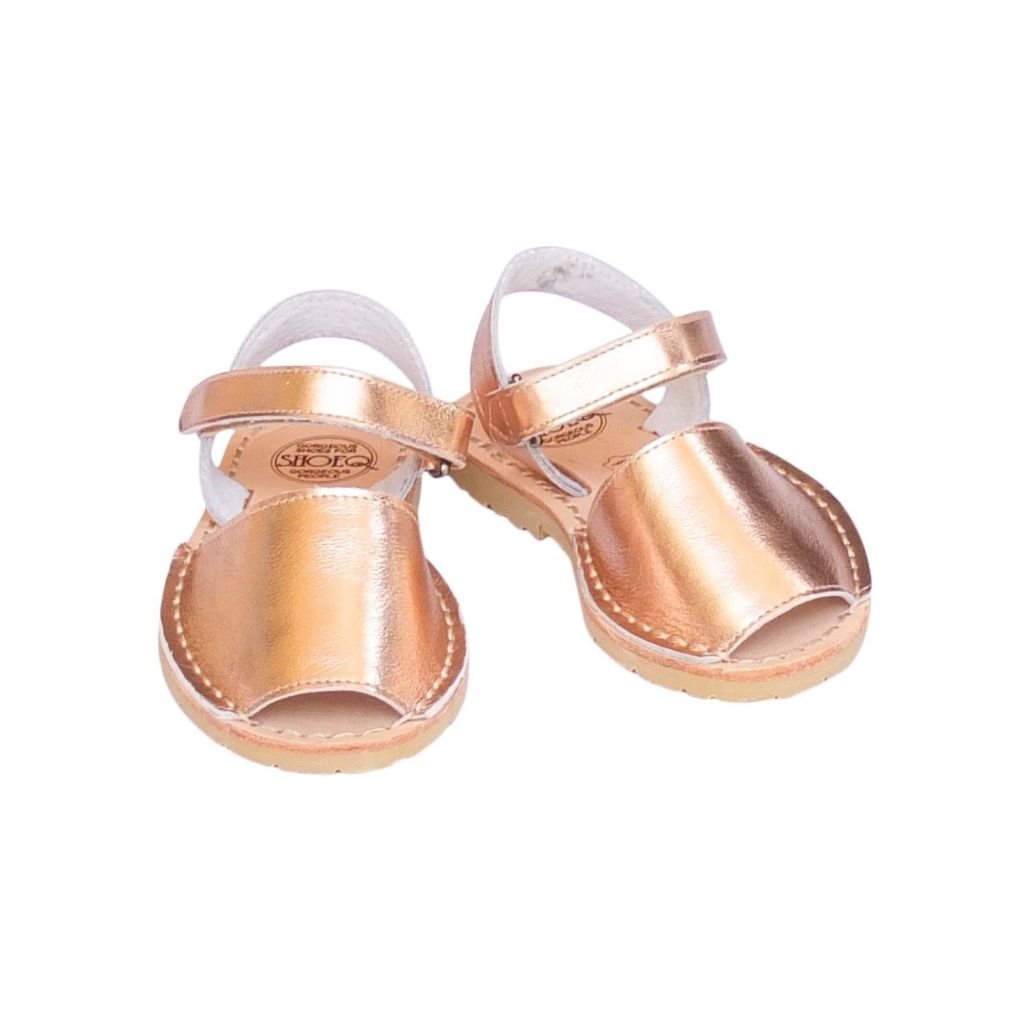 Toddler Rose Gold Metallic Avarca - Shoeq